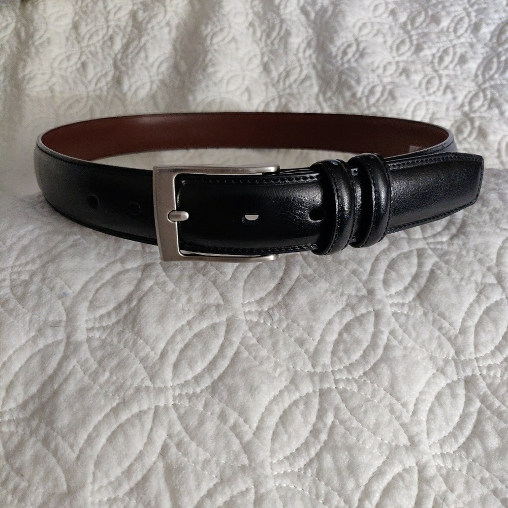 Size 32 belt, black NWT Stafford brand
